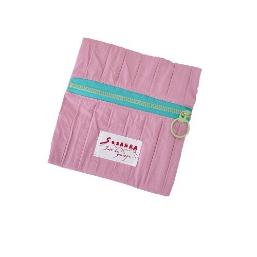 4961 ins color-blocking zipper small cosmetic bag, portable hand-held bag, coin purse, washbasin storage bag Item Picture