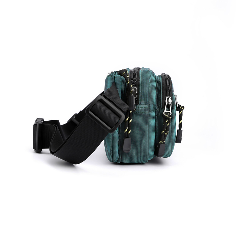 Cross-border new sports waist bag, fashionable men's chest bag, crossbody bag, outdoor running phone bag, fitness equipment bag details Picture