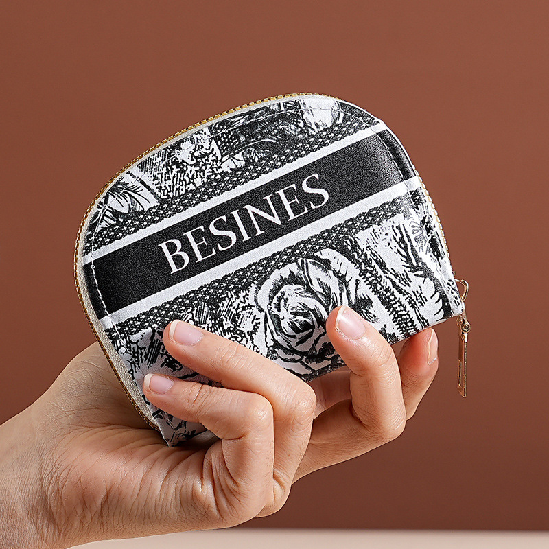 The new zipper card case for women's organ from Ailun is exquisite and high-end. It features a multi-slot business card holder and a short, compact Korean-style coin purse Specification drawing