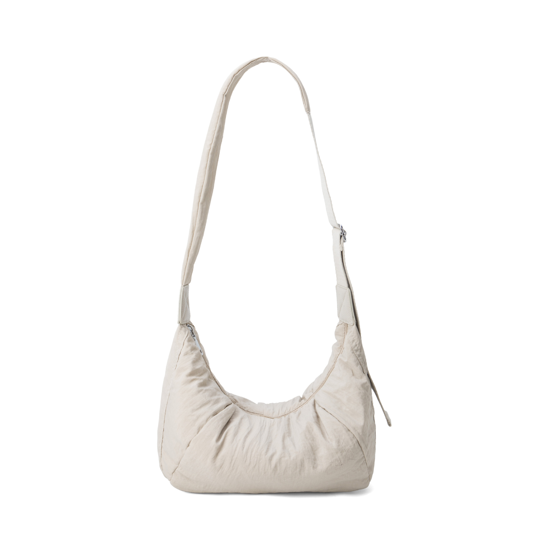The new lightweight dumpling bag for women features a simple yet sophisticated crossbody style, a trendy Korean-style single-shoulder bag, and is a versatile and niche bag Item Picture