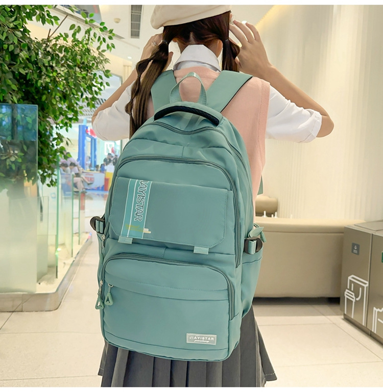 Large-capacity junior high school backpack, travel backpack, niche new style, ins, for high school and college students going on trips Specification drawing