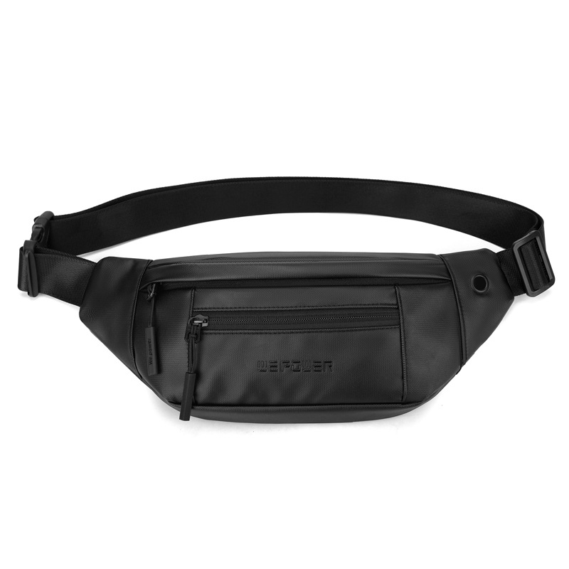 WEPOWER's new fashionable men's water-resistant waist bag, outdoor cycling crossbody bag, and sports travel chest bag Item Picture