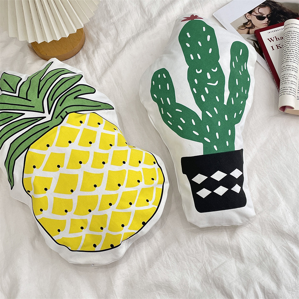 bj250224 Creative Pillow Cushion Cover Cactus Plant Toy Pillow Cover Bay Window Bedroom Furniture Pillow Cover full figure