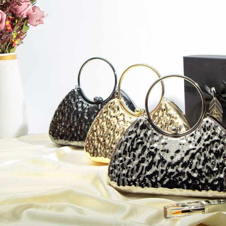 New cross-border trendy evening bags, ladies' handbags, ladylike elegant banquet clutch bags, dress bags, chain bags details Picture