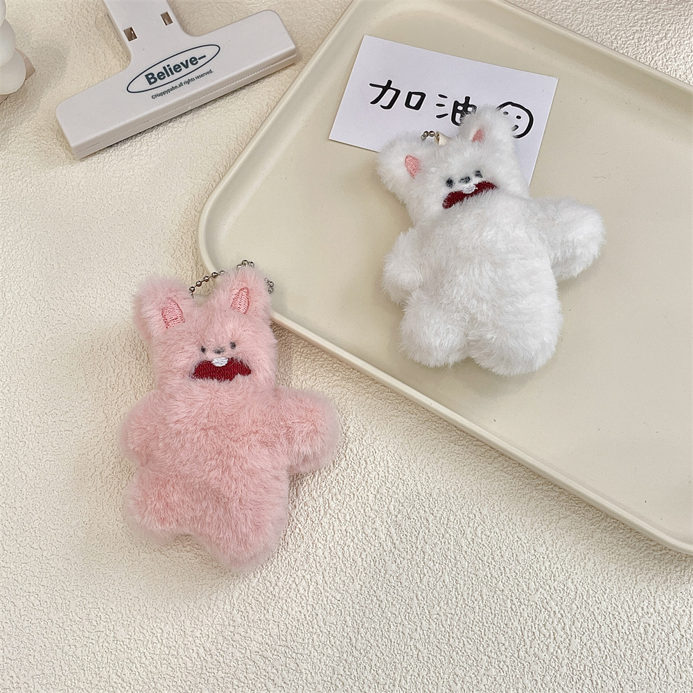 R52142 Cute doll Bear Pendant bag Decorative Canvas Bag Pendant Keychain Pendant Student gift Application Scenario