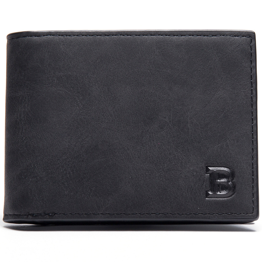Foreign trade cross-border Business OL men's wallet: Simple solid color men's wallet, short coin purse, wallet, US dollar bag for men details Picture