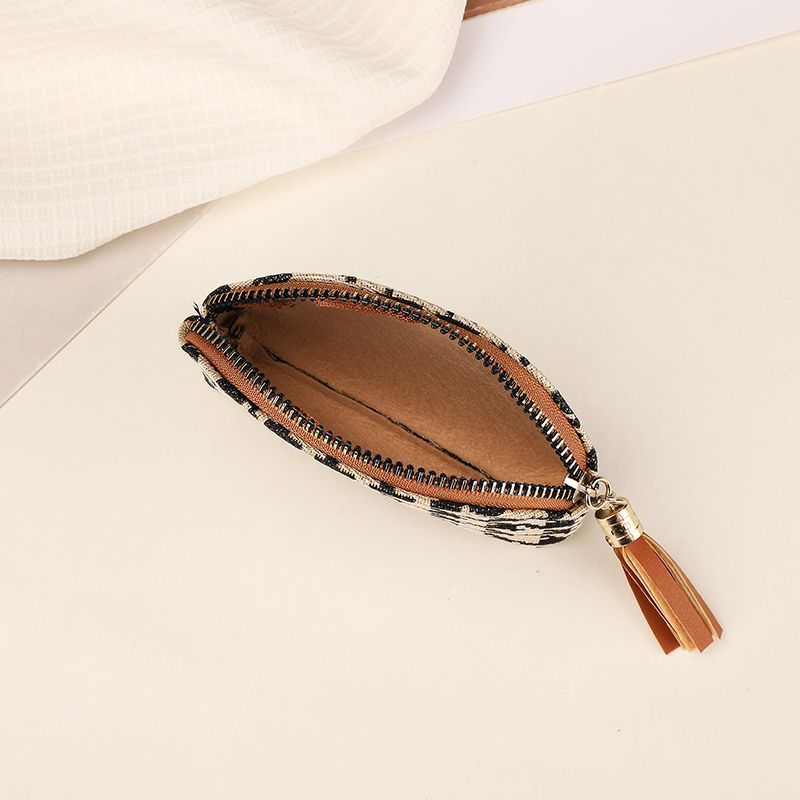 2023 New style Zero Wallet Women's Mini Coin Case, small canvas fashionable portable key case, trendy small wallet Specification drawing