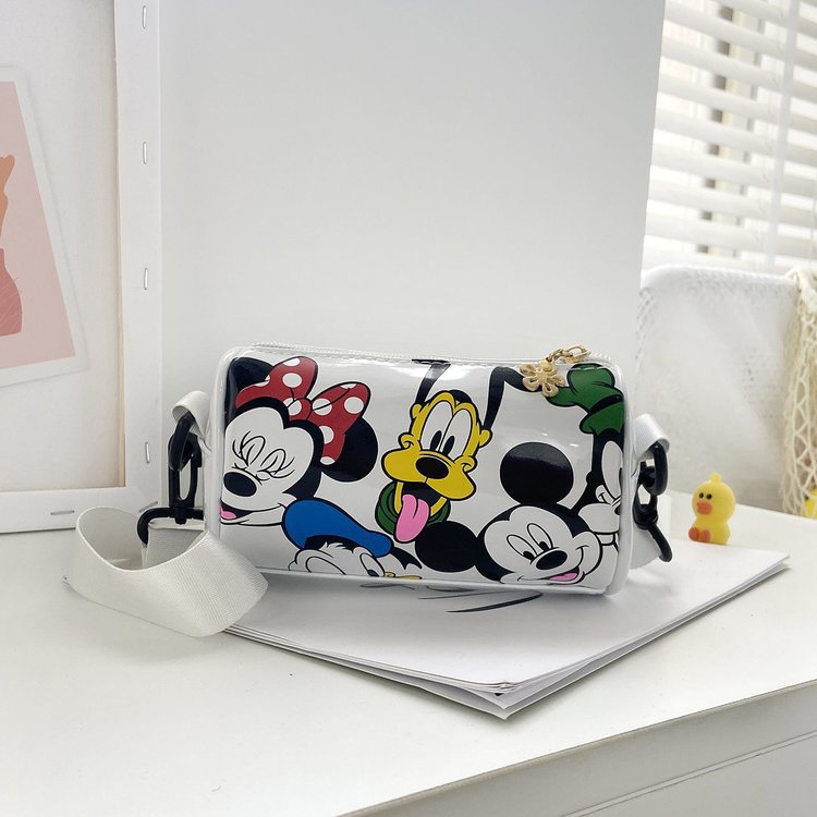 Children's bags, kindergarten cartoon bags, cute single-shoulder crossbody fashionable gifts and accessories for boys and girls, bucket small leather bags details Picture