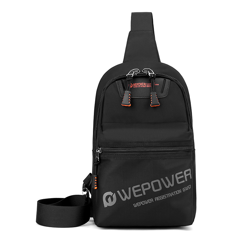 WEPOWER's new cross-border fashion single-shoulder bag, men's bag, multi-pocket lightweight commuting crossbody bag, and casual chest bag Item Picture