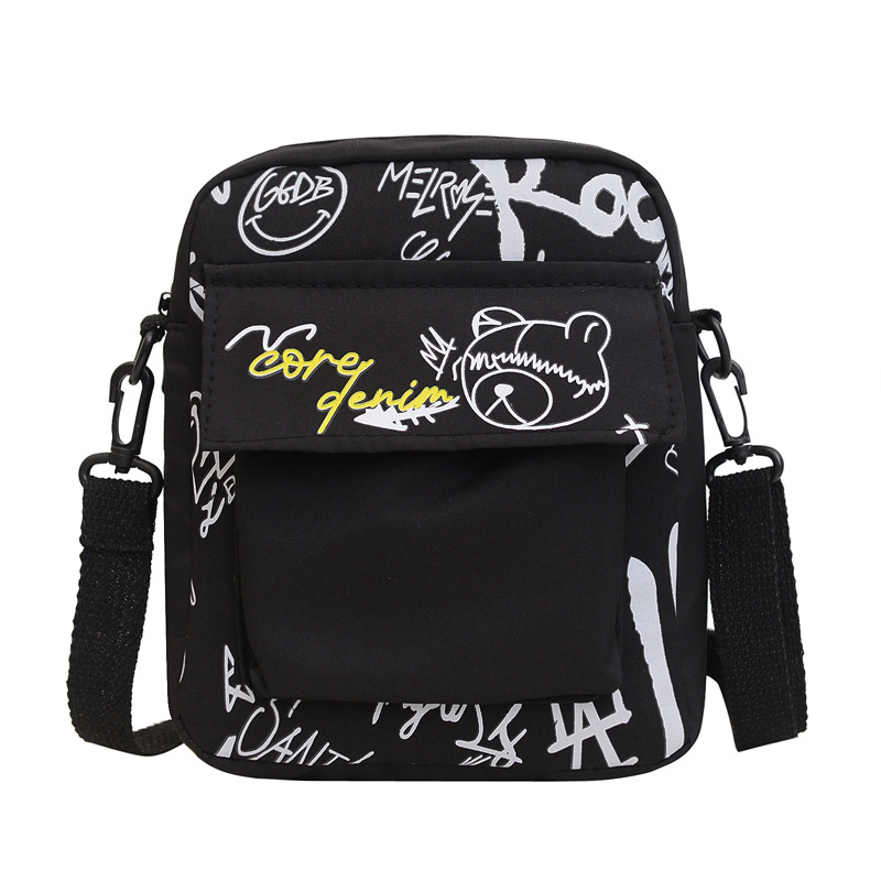 The 2024 new urban minimalist crossbody bag for women and the cartoon bear print bag are selling well across borders Item Picture