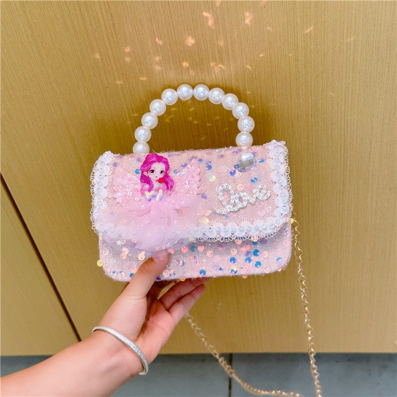 2024 New Princess Bag, girls' crossbody single-shoulder bag, mini coin purse, cute little bag, girls' gift toys details Picture