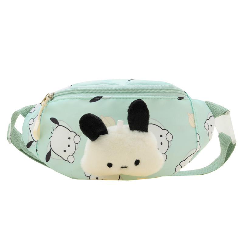 Cartoon cute children's single-shoulder crossbody bag 2023 Autumn/winter collection for boys and girls, small chest bag, casual waist bag for going out Item Picture