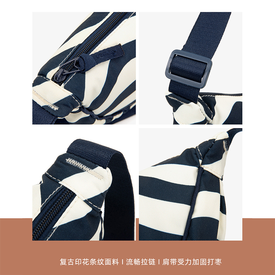 Fashionable and casual women's crossbody bag, new single-shoulder bag, high-end printed dumpling bag, women's crossbody bag, versatile small cloth bag details Picture