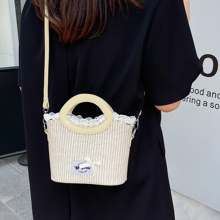Summer fashion single-shoulder bag for women 2025 New style sweet and girlish hand-held vegetable basket bag stylish and trendy crossbody bag details Picture