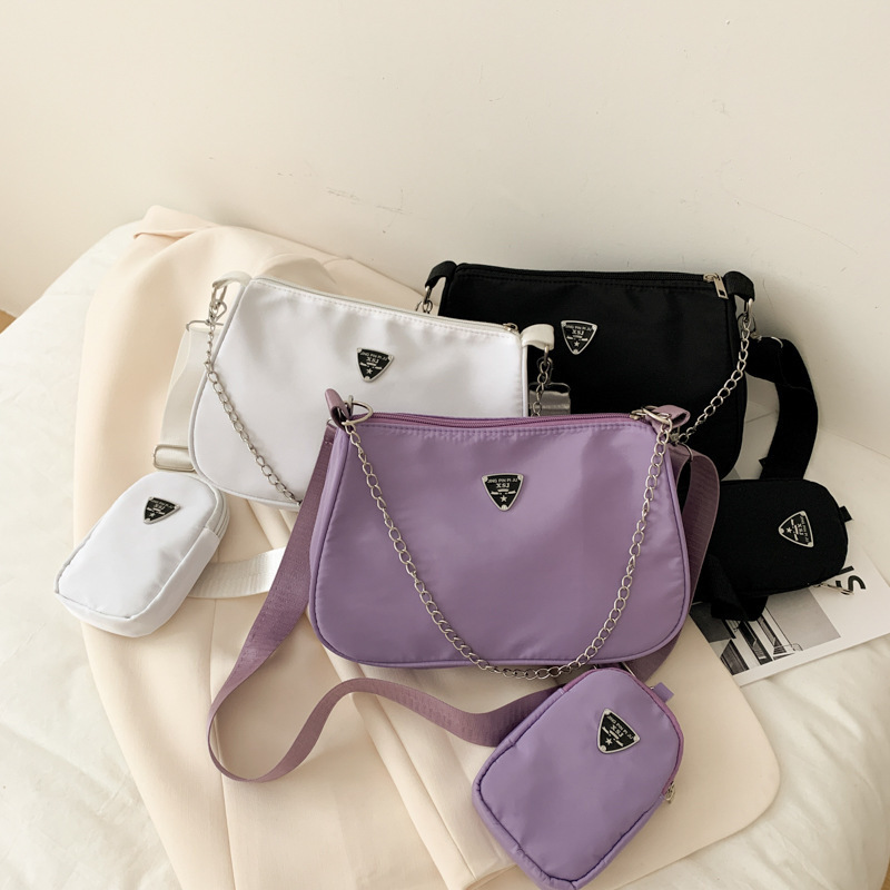Simple and fashionable ladies' small crossbody bag 2025 new solid color casual underarm bag, large capacity versatile crossbody bag full figure