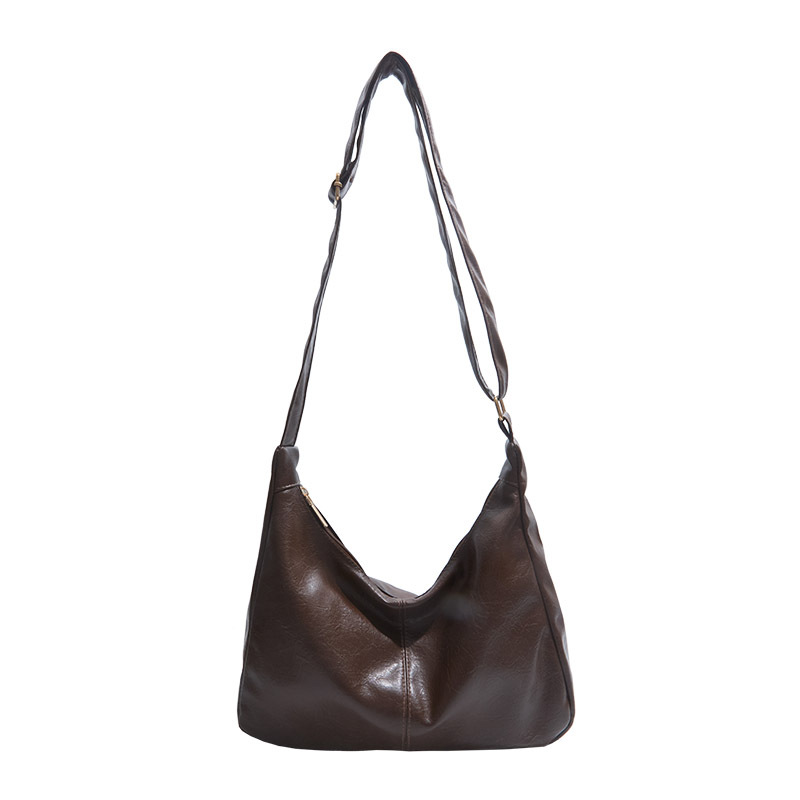 The large-capacity solid-color bag for women, the new 2025 simple single tote bag, is fashionable, casual and versatile. The crossbody bag for women is selling well Item Picture