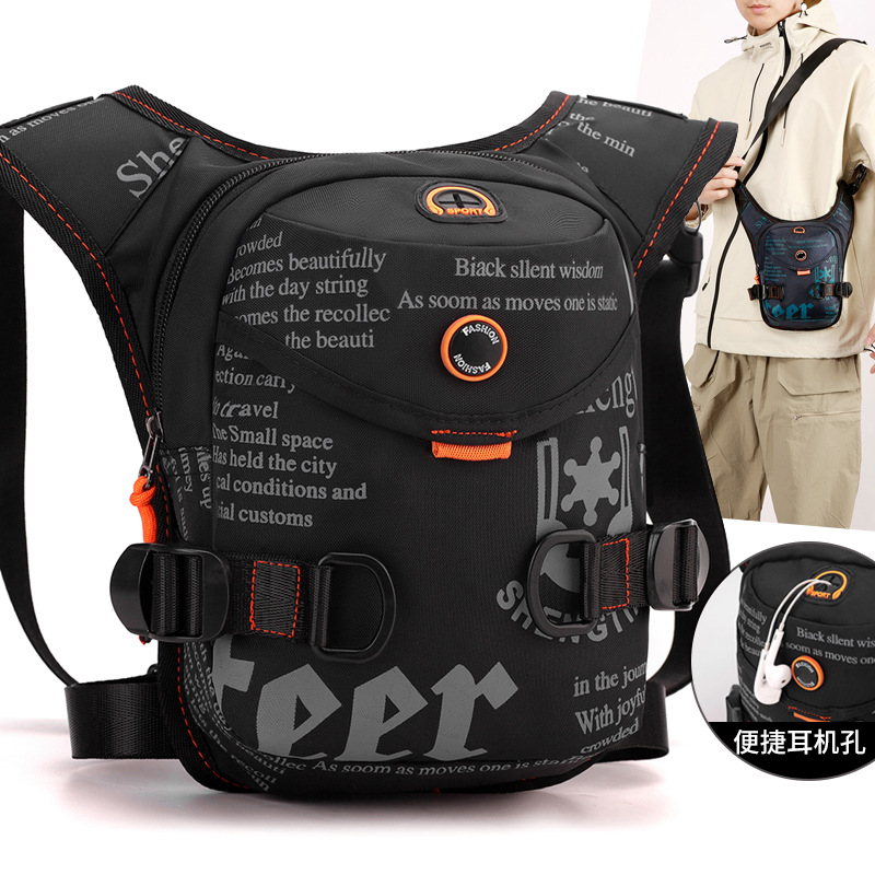 High-end outdoor cycling leg bag, high-end multi-functional sports men's chest bag, best-selling portable waist bag, crossbody bag Application Scenario
