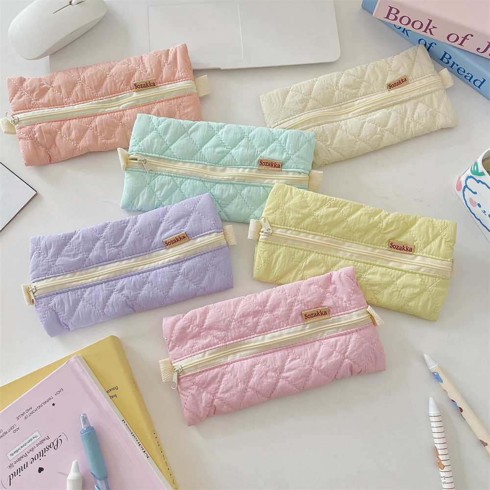 54133 Summer New Korean version student fresh and clean pen Case, women's stationery storage bag, student class pencil case details Picture