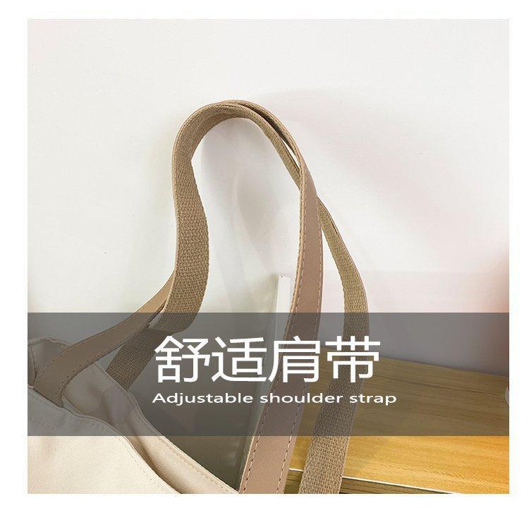 Japanese-style casual large-capacity nylon single-shoulder bear girls' bag, new autumn and winter crossbody bag, cute girl tote bag undefined