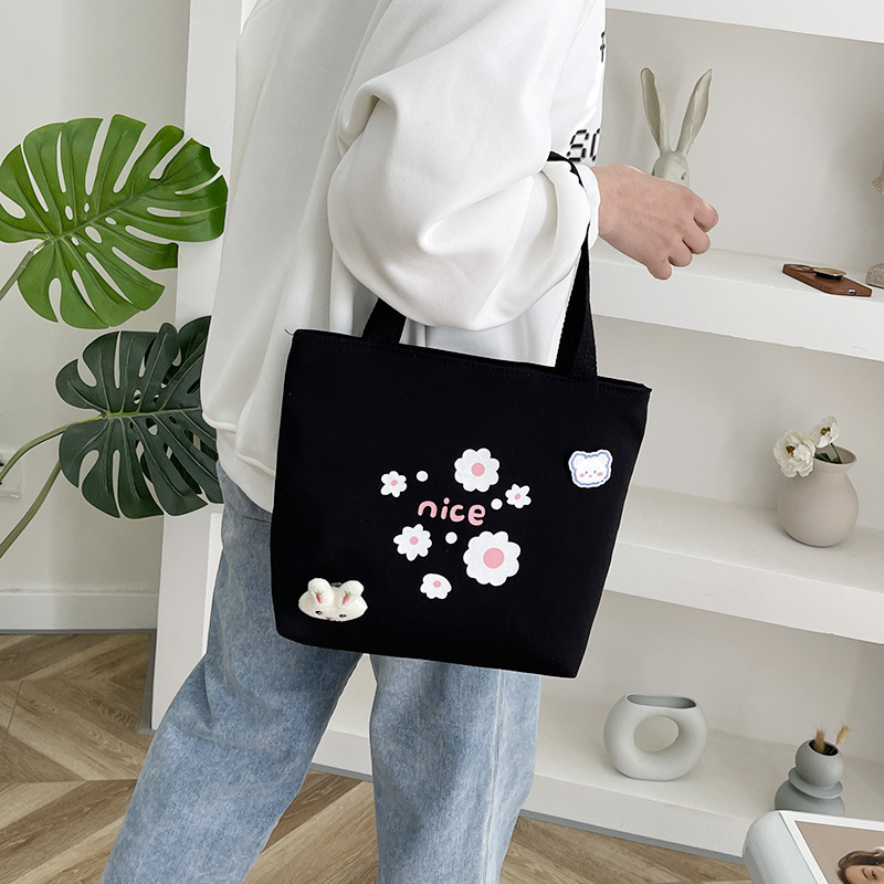 Office worker's handbag, internet-famous mom's baby walking bag, small items for going out, suitcase, bento bag, lightweight, cute and cartoonish for women Application Scenario