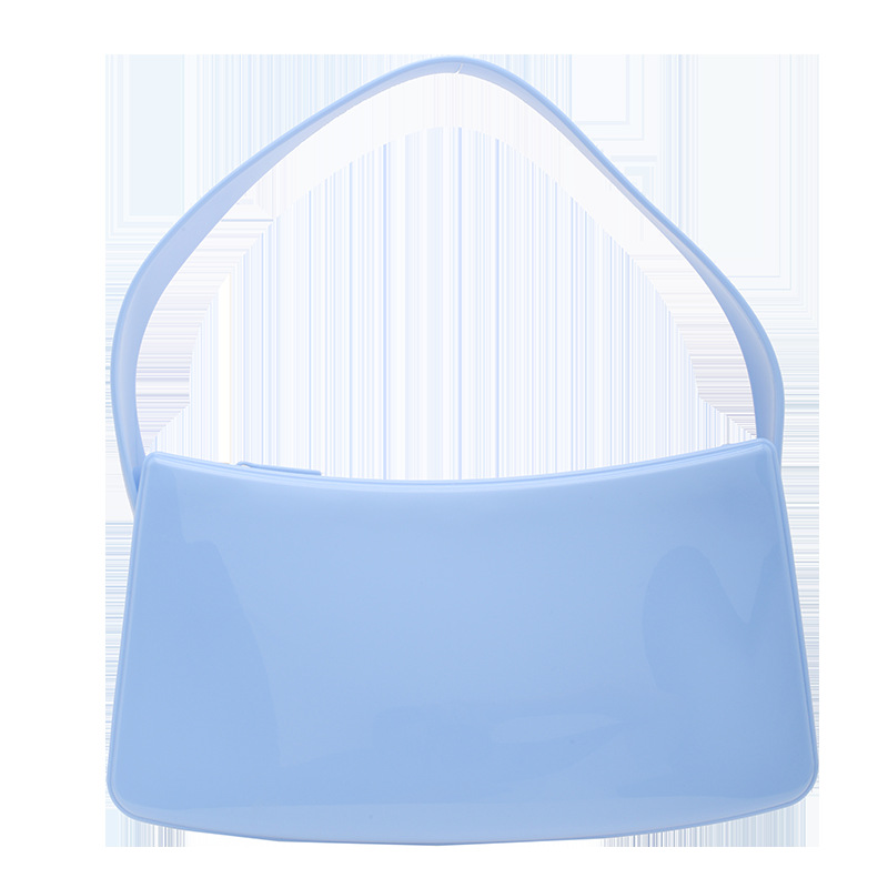 2025 New jelly bag, handbag, jelly bag, pvc bag, wrist bag, shoulder bag, ins style Item Picture