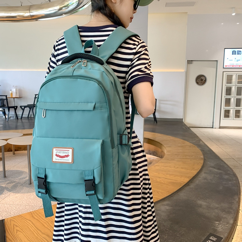Schoolbag for girls, ins backpack, bag for junior high school, senior high school and primary school students, cute and sweet, large-capacity backpack, essential for travel details Picture