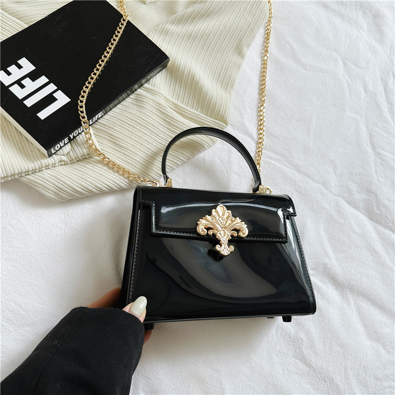 2025 Summer new style pvc women's Bag, jelly bag, fashionable chain bag Specification drawing