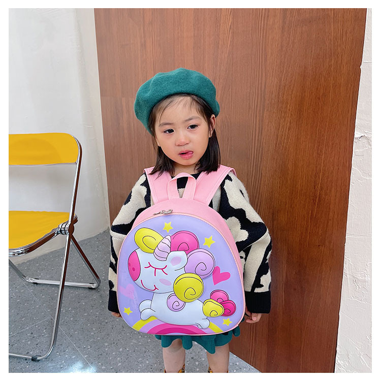 Unicorn Schoolbag, new eggshell bag for kindergarten children, cute cartoon large-capacity backpack for boys and girls undefined