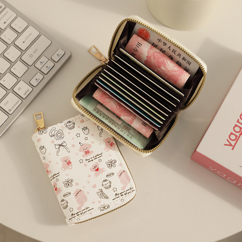 Cartoon organ card case for women, anti-demagnetization, 2024 new style fashionable organ card case, cross-border zipper waterproof credit card case Application Scenario