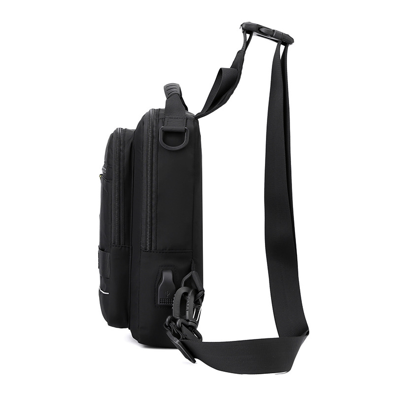 New men's chest bag, outdoor functional crossbody bag, European and American trend single-shoulder bag, multi-functional small backpack, cross-border exclusive supply Specification drawing