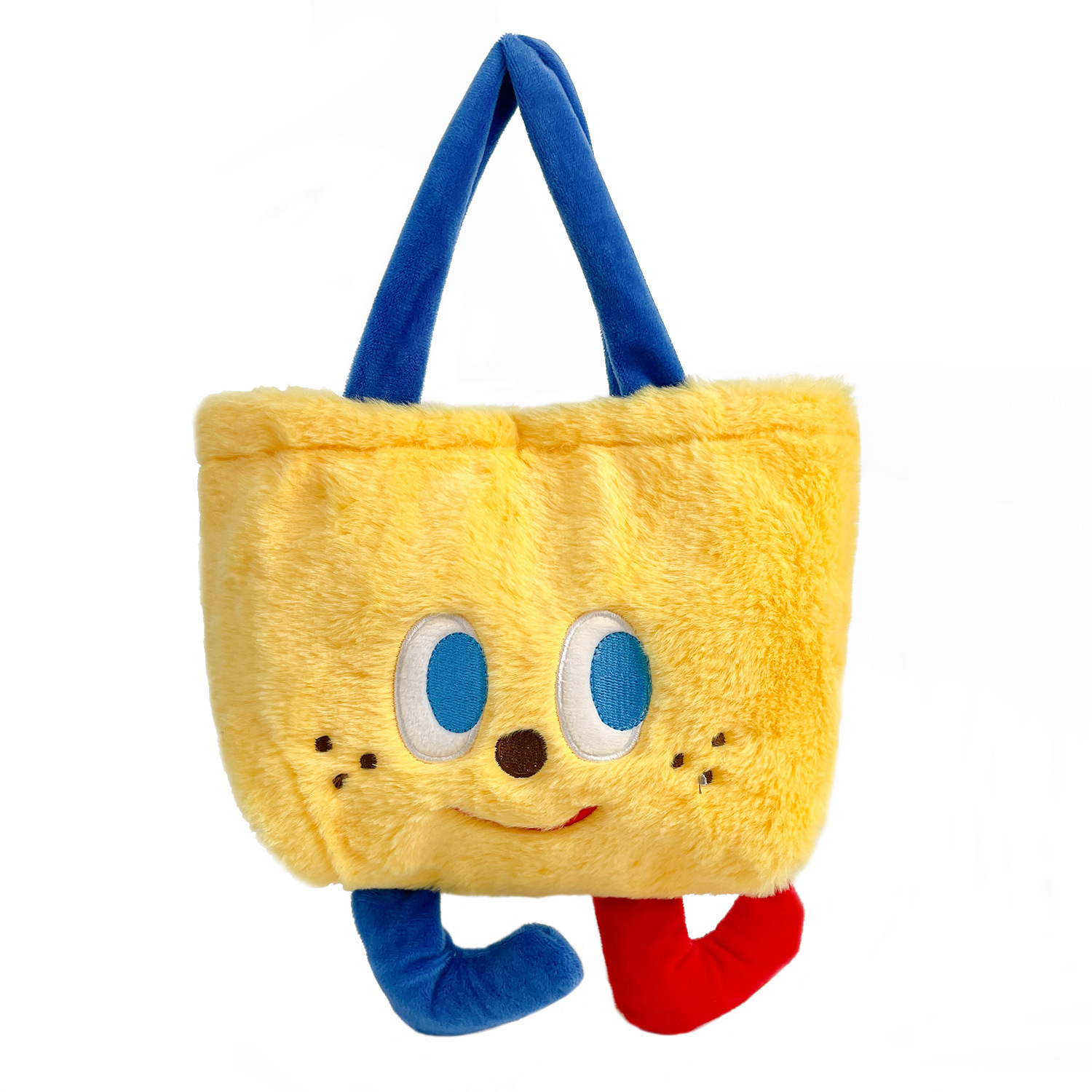 The 2021 autumn/winter new soft and cute plush small foot bento bag is a lovely and compact hand-held lunch box bag for girls Item Picture