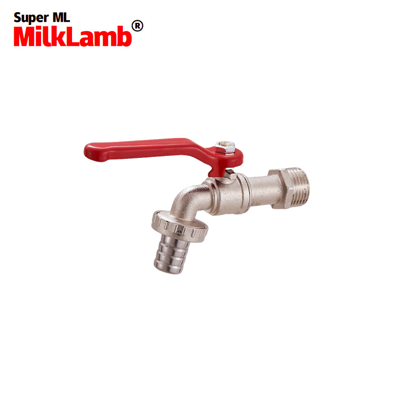 Cross-border exclusive 1/2x3/4 garden zinc alloy faucets, pacifiers, belt faucets, zinc alloy faucets [Red] details Picture