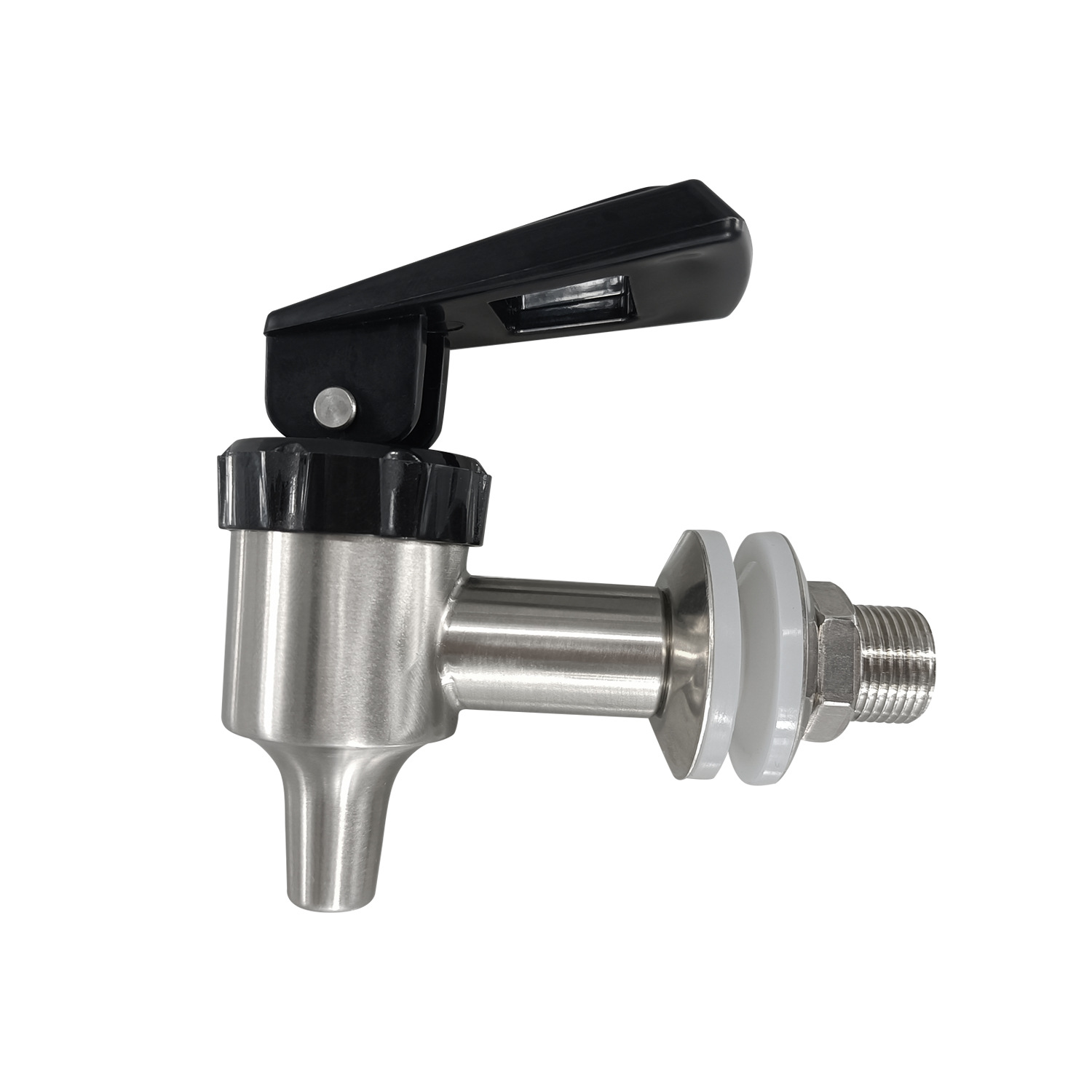 Coffee valve 304 stainless steel juice coffee machine, wine jar, wine barrel, faucet CV102M16(joint length 27MM) Specification drawing
