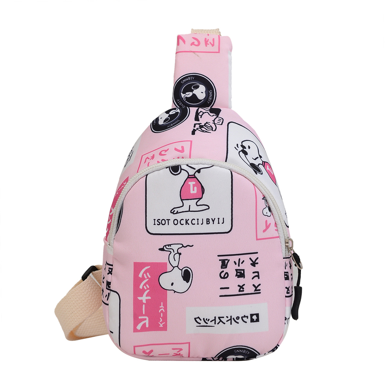 New children's bags: Kindergarten boys' crossbody bag, girls' backpack, nylon cartoon printed cute coin purse Item Picture