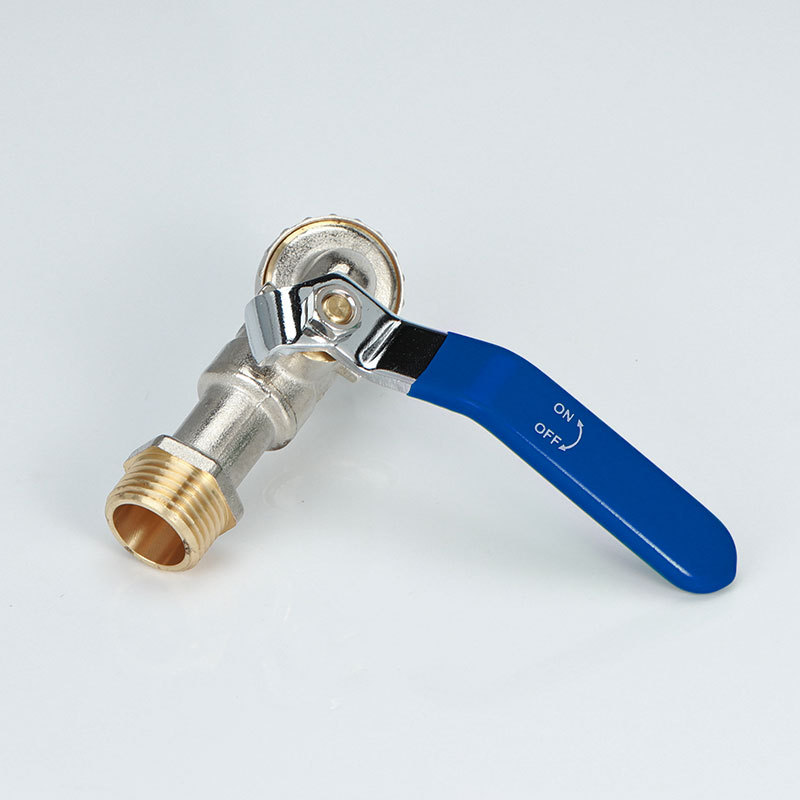 All-copper quick-opening washing machine faucet, outdoor garden, courtyard, mop sink, 4-inch faucet quick-connect, balcony faucet details Picture