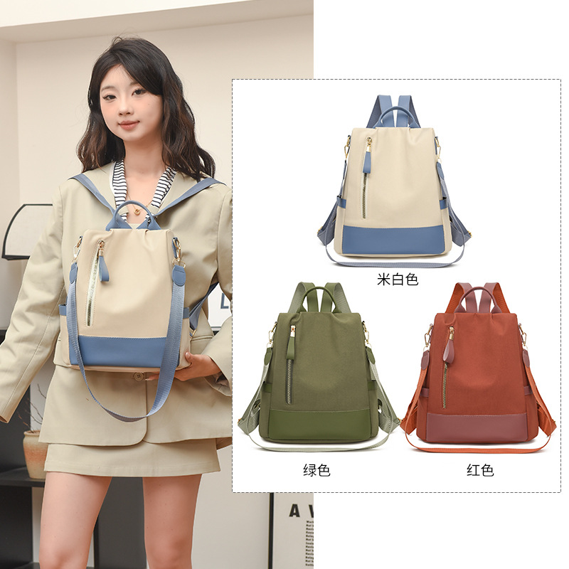 Cross-border anti-theft backpack for women, a new Korean-style high-end large-capacity backpack travel crossbody bag Application Scenario