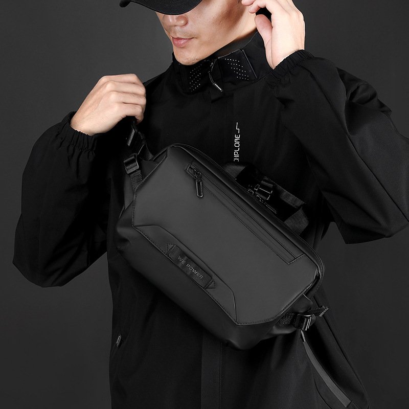WEPOWER's new men's sports cycling chest bag, outdoor casual travel hand bag, shoulder bag and commuter crossbody bag details Picture