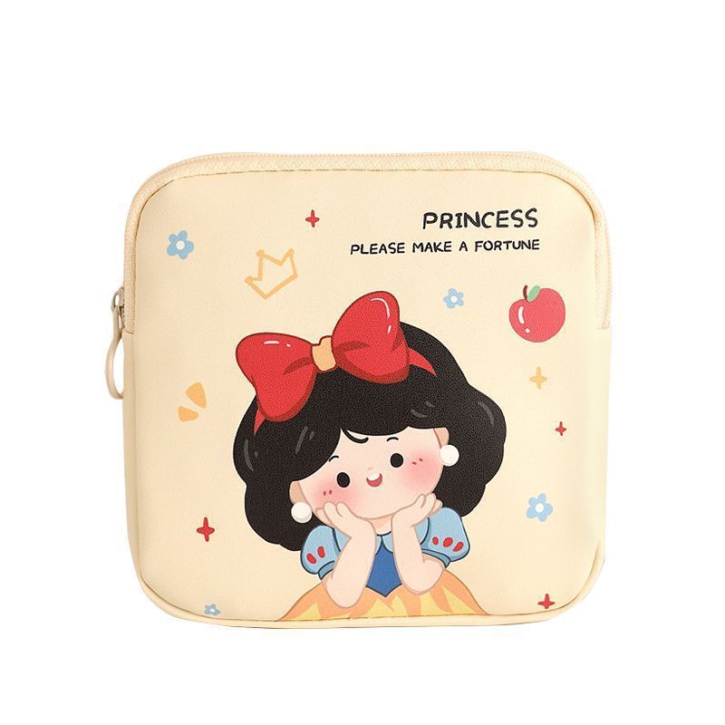 Sanitary napkin storage bag, student menstrual care bag, girl's heart portable sanitary napkin bag, large-capacity storage bag Item Picture