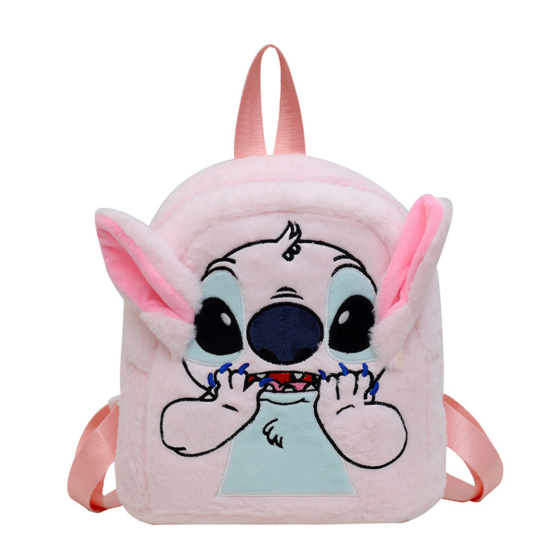 Cross-border new Japanese-style ins plush toy Teddy, fashionable and cute backpack, kindergarten boys' and girls' schoolbags Item Picture