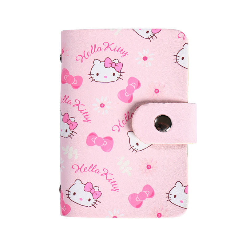 Cute cartoon ID card case with multiple slots, ID card and bank card protection case, student couple style card case, anti-demagnetization for women Item Picture