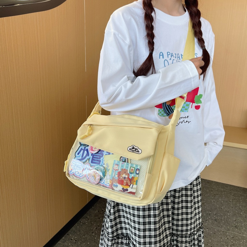 Japanese-style pain bag, children's chest bag, 2025 new 2D millet bag, trendy, fashionable and sweet crossbody single-shoulder bag details Picture
