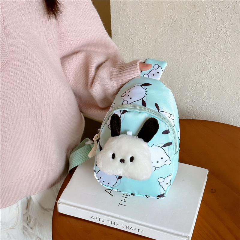 New cartoon cute children's bags for autumn and winter, coin purse, crossbody bag, Melody chest bag, casual girls' single-shoulder bag Application Scenario