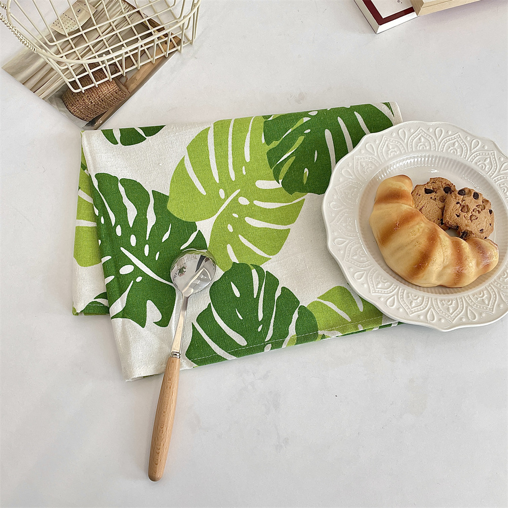 bj250221 simple furniture heat insulation pad, restaurant napkin placemat, heat and stain resistant, living room coasters, Western placemat details Picture