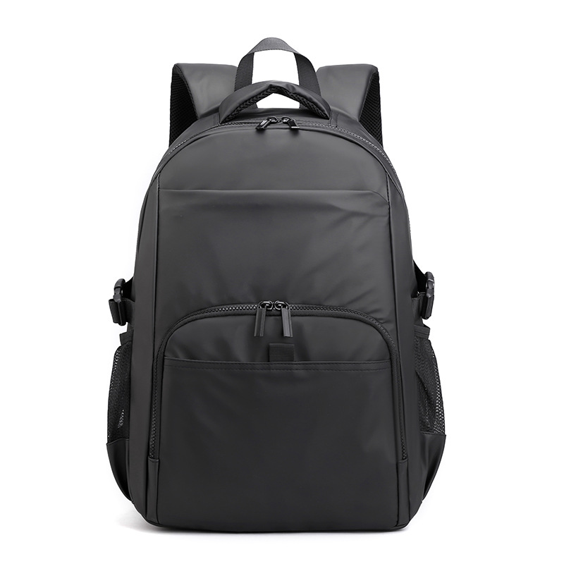 New men's nylon backpack, casual and simple, student backpack, lightweight, business large-capacity computer backpack Item Picture