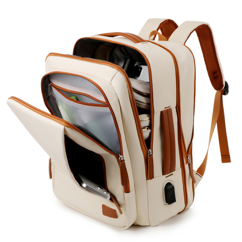 A lightweight and large-capacity men's 2024 new outdoor waterproof business computer backpack for both men and women Specification drawing