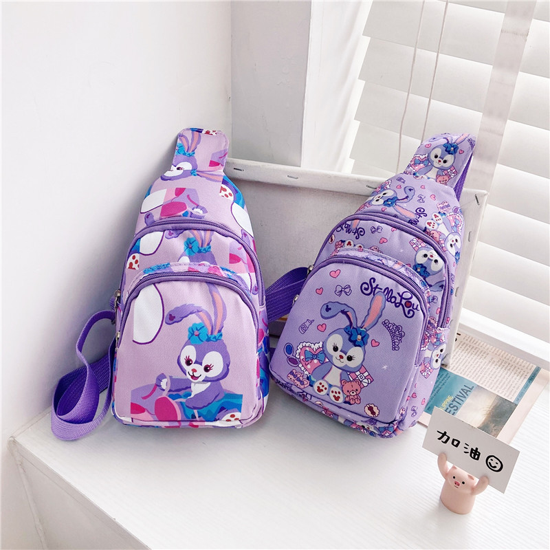 Cute children's crossbody bag 2022 new style trendy cartoon Star Delu single-shoulder bag for boys and girls chest coin purse full figure