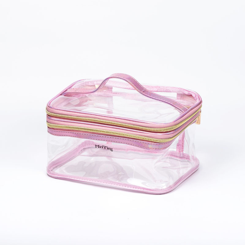 Me Ting2025 New Transparent Cosmetic Bag Portable High-end Cosmetic Storage Bag for Women Travel Toiletries Item Picture