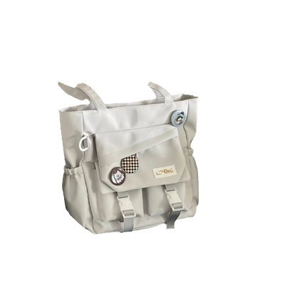 Japanese-style simple and versatile single-shoulder bag, soft girl handbag, student large-capacity tote bag for class commuting, girls Item Picture