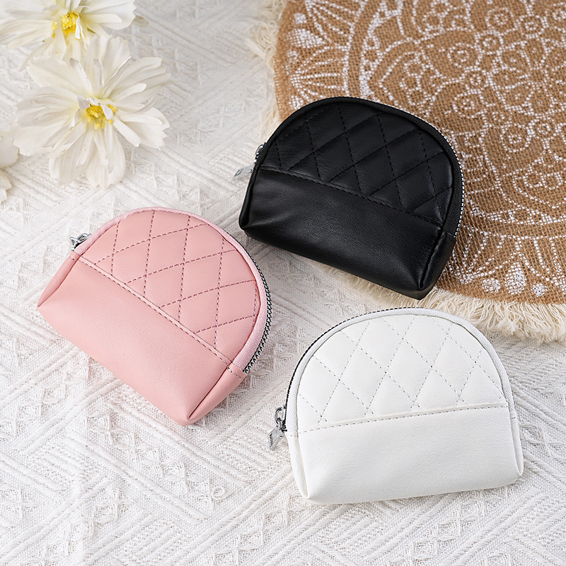 New factory direct sales - New zipper clutch, women's coin purse, short diamond-shaped card bag, one-piece consignment full figure