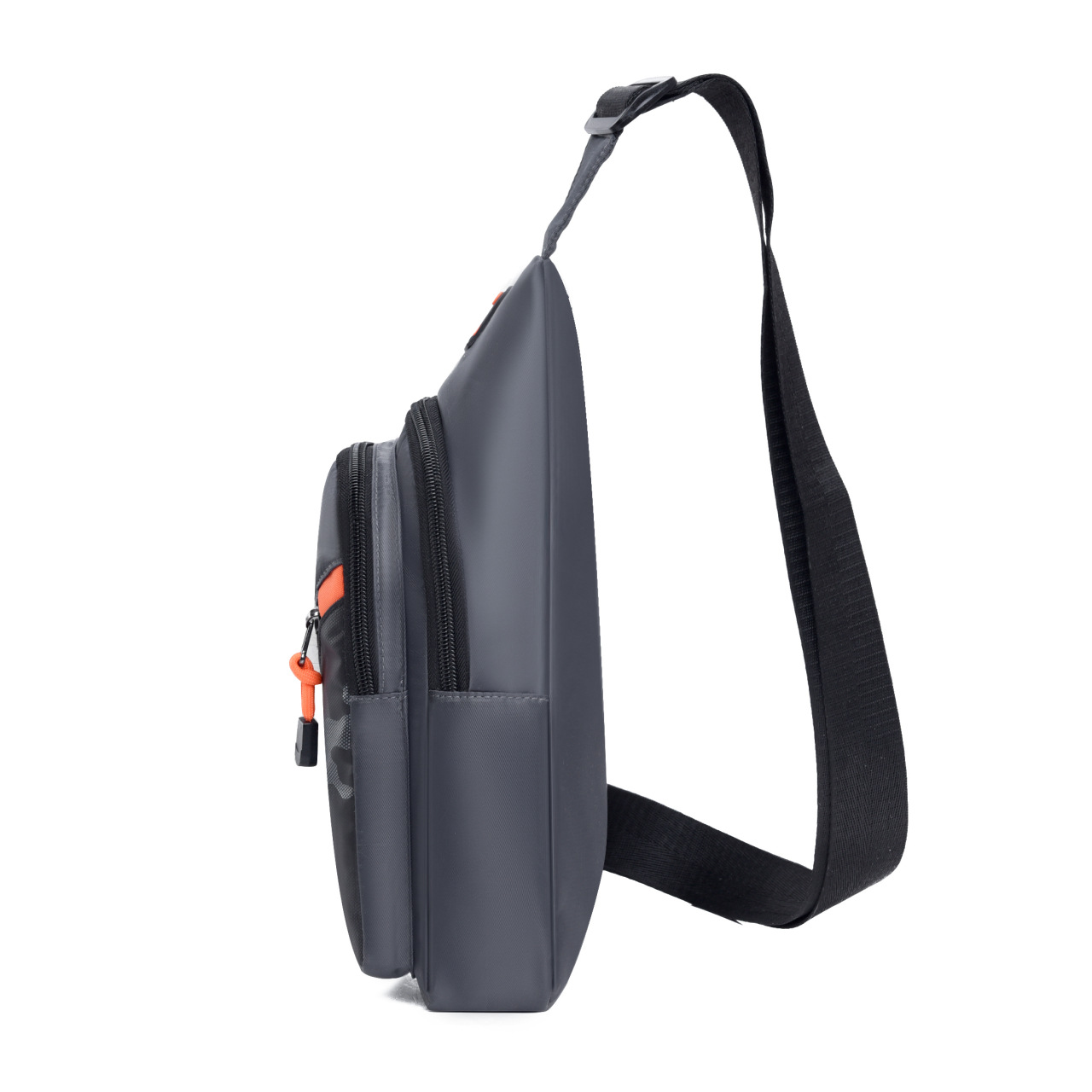 New men's outdoor sports bag, portable bag, street trend casual, multi-layered chest bag, thickened Oxford fabric Application Scenario
